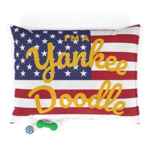 I'm a Yankee Doodle American Flag Pet Bed