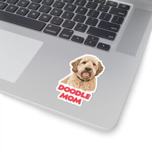 Doodle Mom Kiss-Cut Stickers | Cute Dog Lover Gifts | Pet Parent Decor, Laptop Stickers, Scrapbooking, Dog-themed Accessories